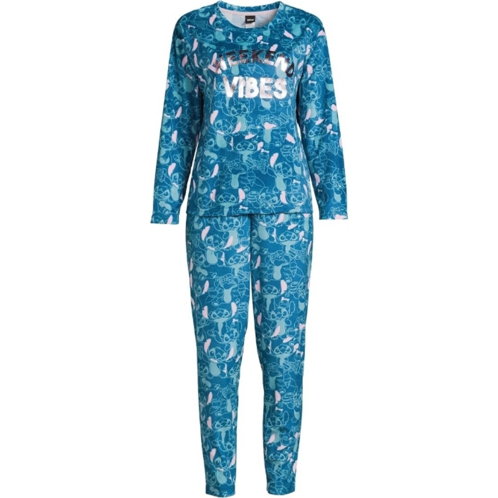 NEW Disney's Stitch Weekend Vibes Super Soft 3 Piece Pajama Set Socks Size XL